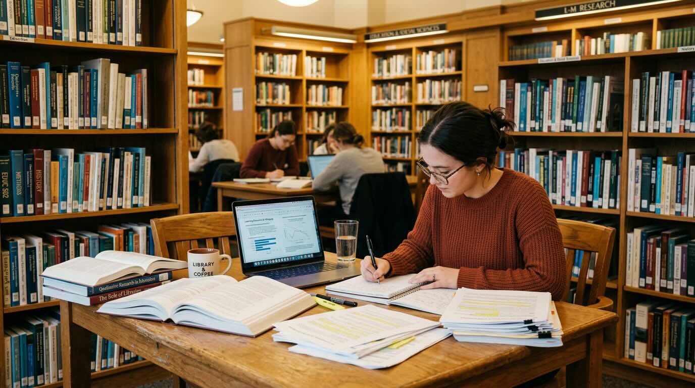 Academic library and study